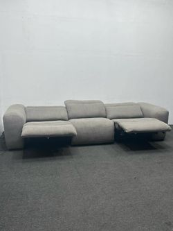 Comfortable Living Spaces 3-piece power recliner sofa. Delivery and setup included.
