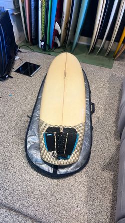 Tony Caramagna Mini T-Hauler 6’0” – FCS 5-Fin Surfboard – Good Condition