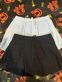 Black & Blue Cotton Skirts For girls