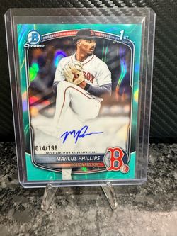 Marcus Phillips Bowman Chrome 1st Auto /199