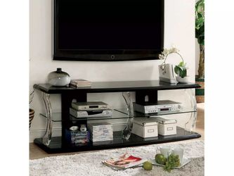 Ernst Black & Clear 60" TV Console w/ LED lights