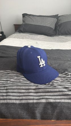 LA Dodgers World Series Fitted Hat Blue Size 7 1/4