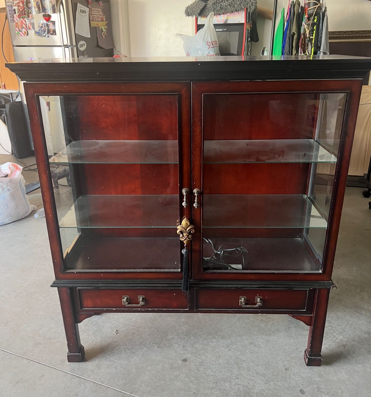 Buffet With Glass Shelves