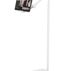 Tablet Floor Stand, Adjustable Universal 360Degree Rotatable Metal Tablet Holder