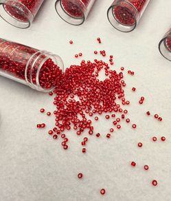 2mm Red Glass Seed Beads (See Description)