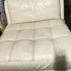 Free Leather Oversized Single Sofa