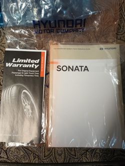 2023 Hyundai Sonata Book And License Plate