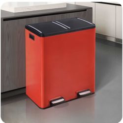 Extra Large Capacity Dual Trash and Recycling Bin