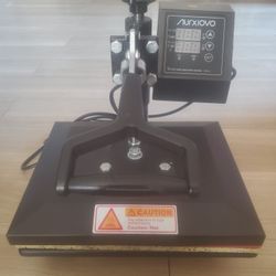 Nurxiovo Heat Press T Shirt Machine 12x10 Digital Sublimation Heat Transfer For Handbags Clothes Etc