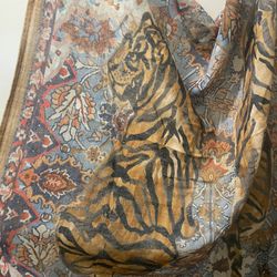Vintage Leopard Scarf Pareo Wrap