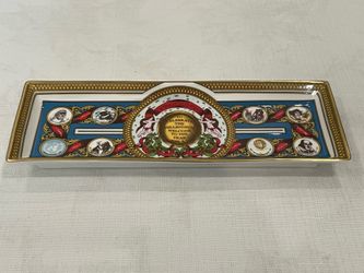Caverswall Fine Bone China mint/pen tray celebrating the Millennium.