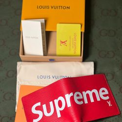 Sold at Auction: Unauthenticated Louis Vuitton Supreme Wallet