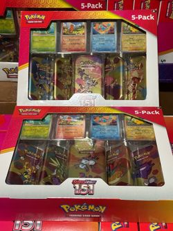 Pokemon 151 Costco Mini Tin 5-pack