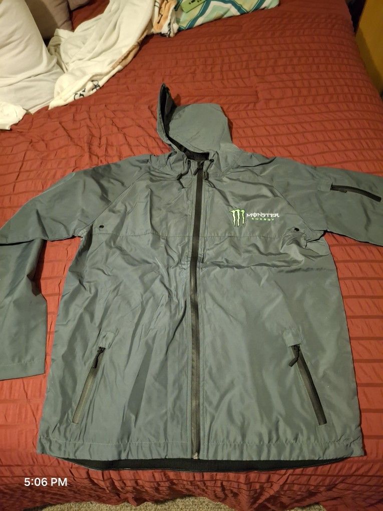 Monster Windbreaker/rain Jacket NEW XL