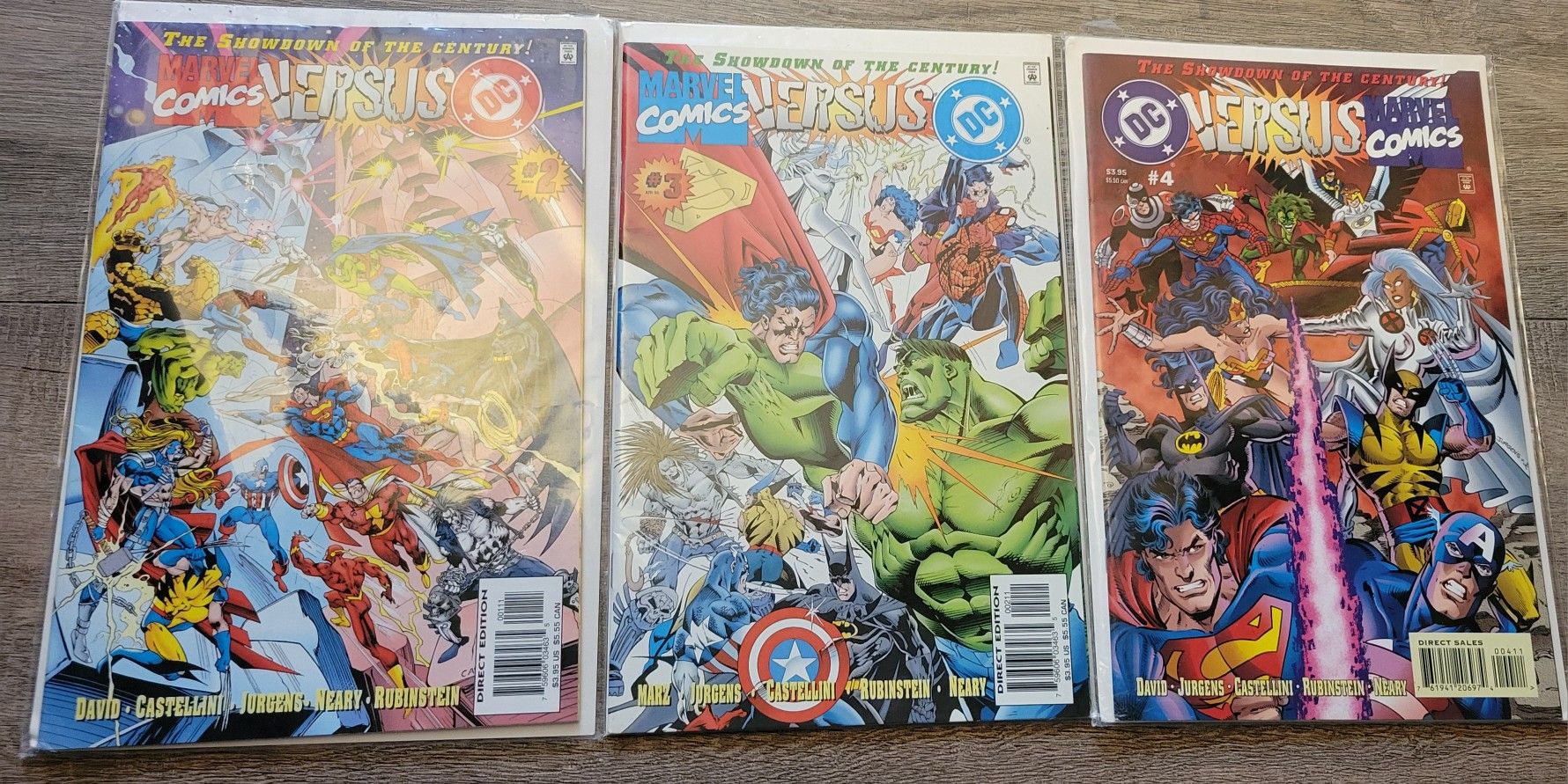 3 Comic Books Marvel Versus #2, #3, #4