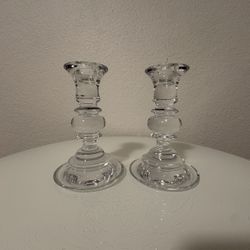 Crystal Candle Holders Modern Round Shape