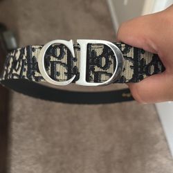 christian dior oblique belt, size 38-40