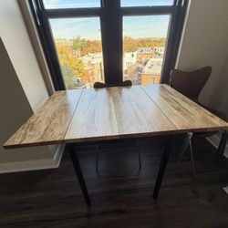 Kitchen table w/dropleafs West Elm
