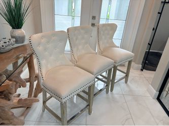 Three bar stools