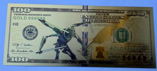 Gold foil bills