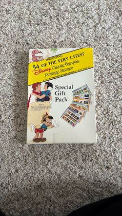 Disney Classic Fairytale Postage Stamps, And Storybook Stamp Album