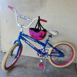 Girl's bike and helmet