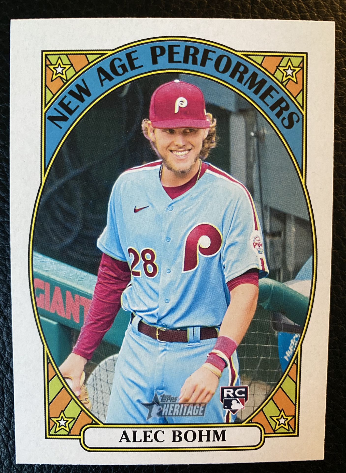 Alec Bohm 2021 Topps Heritage #NAP-15 ROOKIE CARD!! NEW AGE PERFORMERS!! PHILLIES!