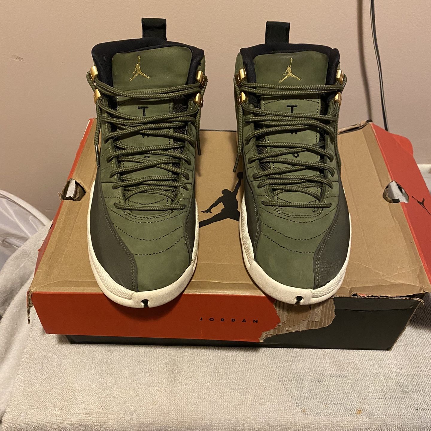 Forest green jordan 12 cheap