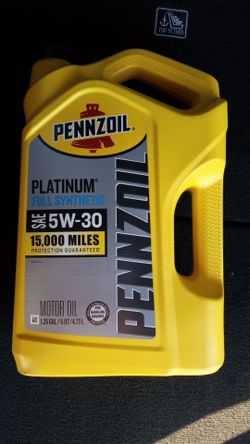 Pennzoil Platinum Full Synthetic 5W-30 Motor Oil 5qt