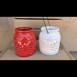 Christmas candle holders