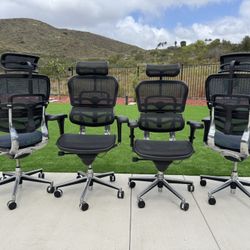 Eurotech Ergohuman ®️ All Mesh High Back Ergonomic Office Chair With Headrest