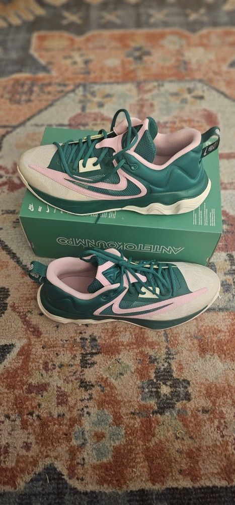 New Nike Giannis Immortality 3 Men Ball Size 13 Color Green/multi