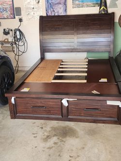 6 drawer bed frame slight repair