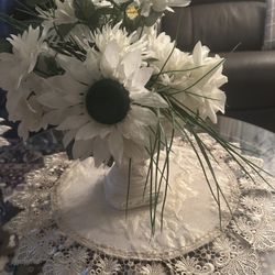 Two Fake Flower Pots