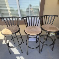 High Chairs, Bar Chairs Set Of 3