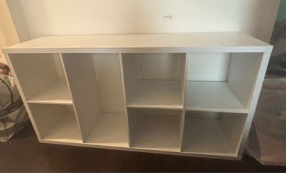 Wooden White Book Shelf