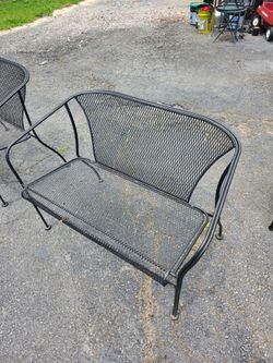 Metal bench