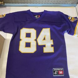VTG Logo Athletic NFL Minnesota Vikings Randy Moss 84 Jersey Youth Med 10-12