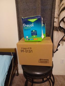 PREVAIL PER-FIT PULL UPS.  $16.00 A BOX OR $4.00  EACH