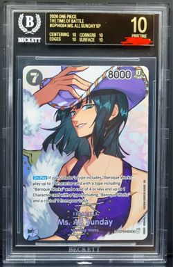 Black Label One Piece Ms. All Sunday OP16 BGS 10