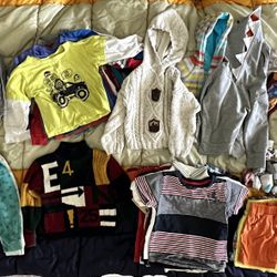 80 Pcs - Supersized Lot Of 2yrs 2T Clothing For Your Baby boy Toddler