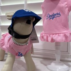 Dog La Dodger Hat, Dog LA Dodger Dress