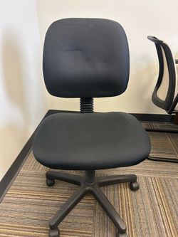 Black Mesh/Fabric Task Chair - Adjustable Height