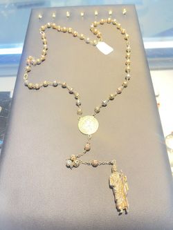 14k Gold St Jude Rosary 