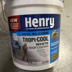 887 Tropi-Cool White 100% Silicone Reflective Roof Coating 4.75 gal.