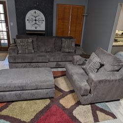 Sofa, Chair, ottoman 