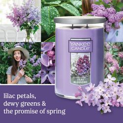(SOLD IN PAIRS ONLY) Yankee Candle Medium Perfect Pillar Scented Candle, Lilac Blossoms