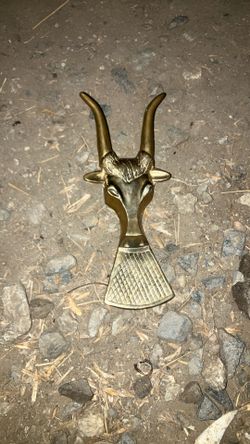 Boot Jack Brass Vintage 