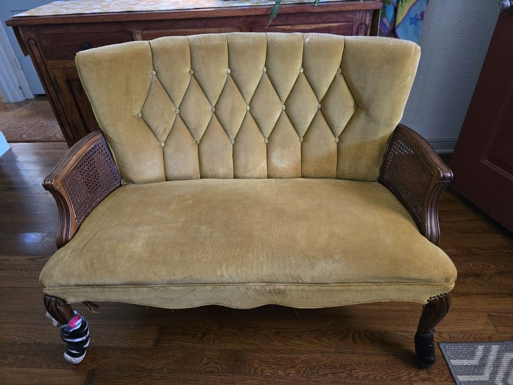 1970's Mid Century French Settee