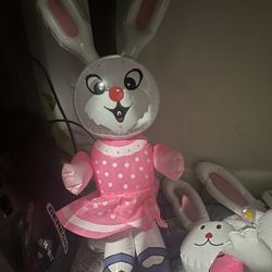 -Rare- vintage 3 Easter blowup 